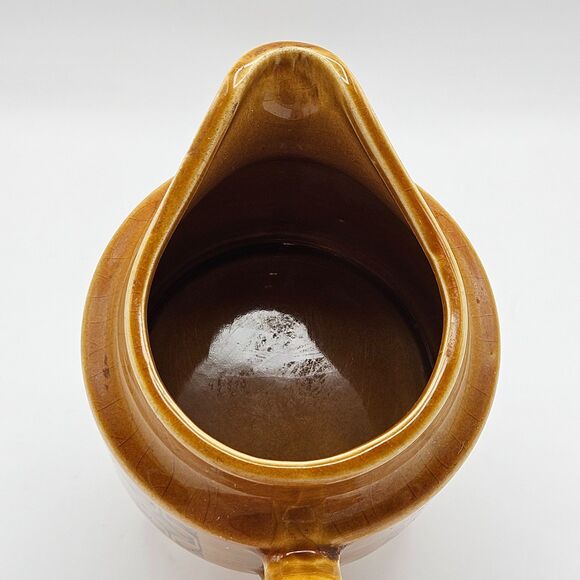Royal Sealy Creamer Cream Pitcher Brown Yellow Amber Retro Vintage - Picture 6 of 12
